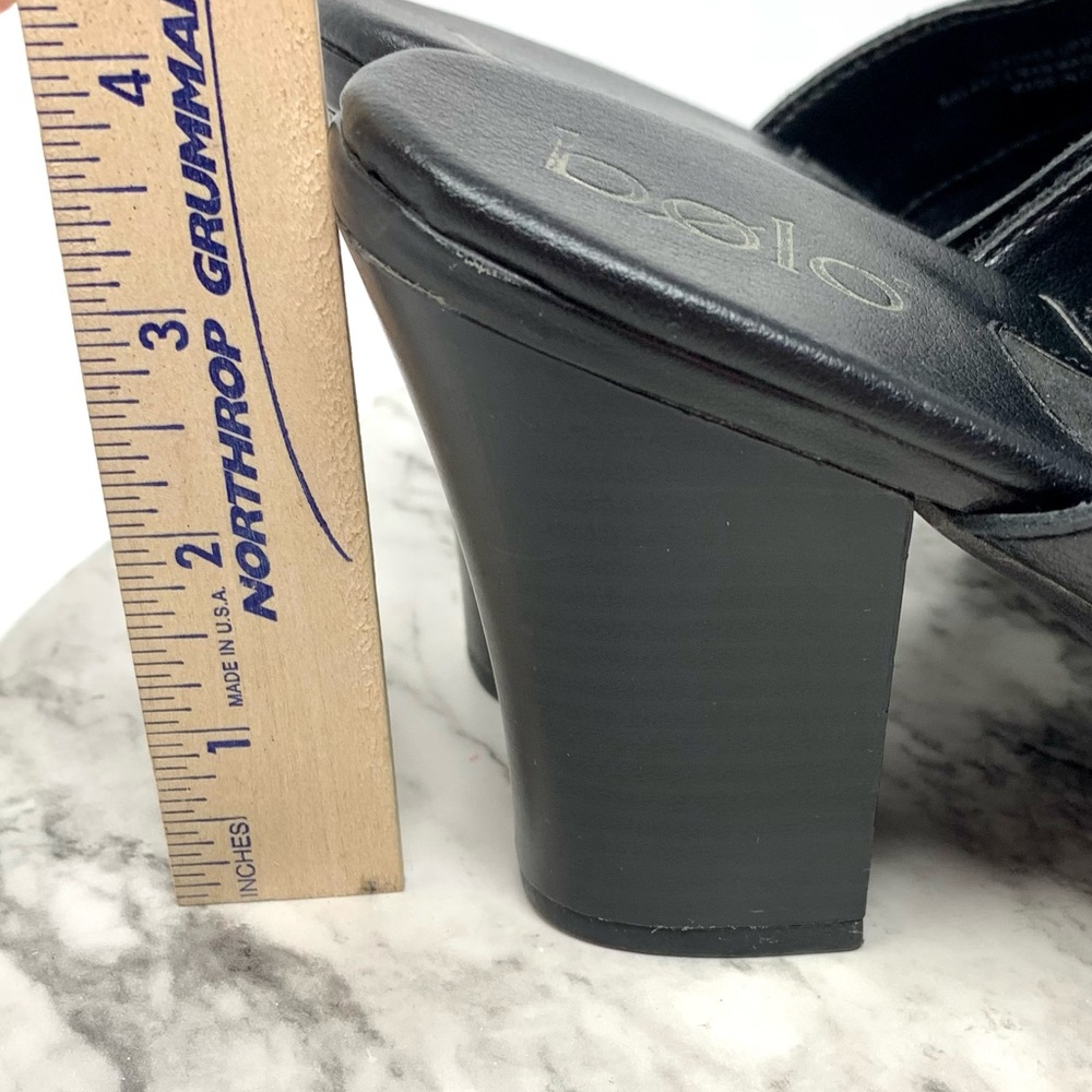 Bolo by Born Buckle Leather Chunky Comfort Clog Mules 9   Classic Bohemian Comfy - Picture 15 of 16